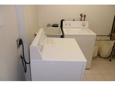 A neat, comfortable suite with indepentent bath room and door exit.