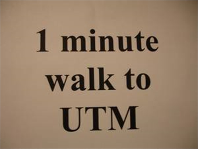 1 Minute WALK to UTM, Rent Near UTM, one minute WALK to UTM